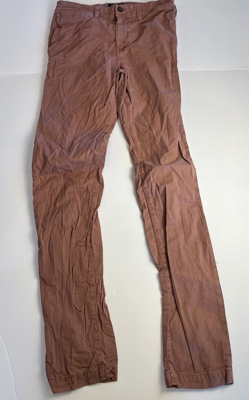 Men's American Eagle Extreme Flex Slim Chino Pants Dusty Rose 30x36